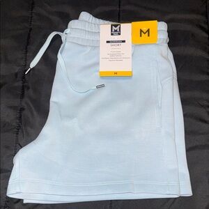 M Brand Women's Athletic Shorts in Baby Blue